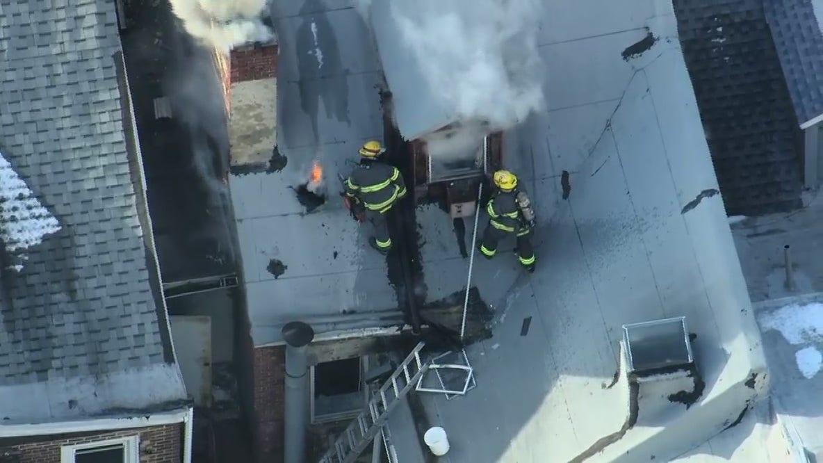 Crews respond to reports of fire at 10th and Arch streets